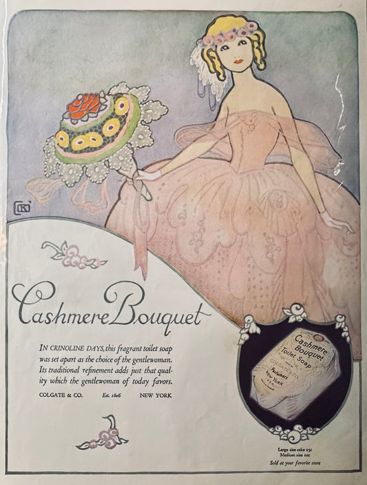 1922 Cashmere Bouquet Toilet Soap & Swift Premium Hams & Bacon Magazine Ads
