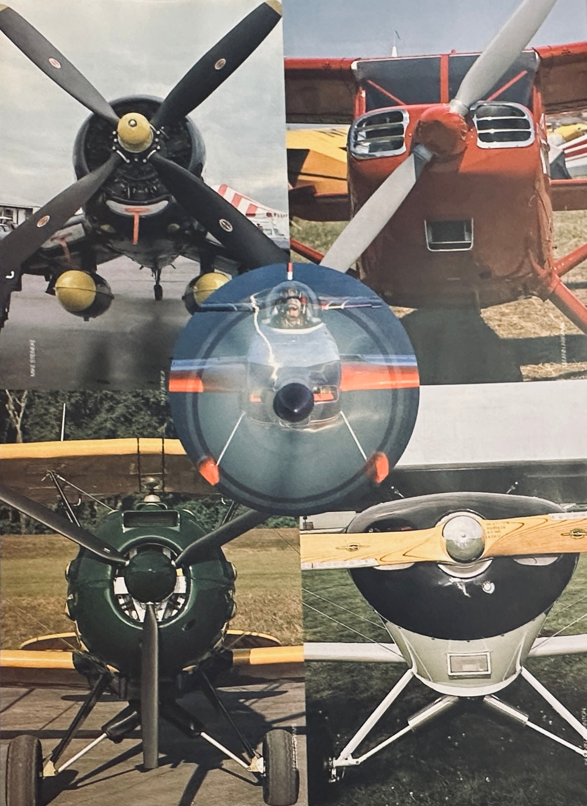 2004 Airplane Propeller Collage Magazine Ad