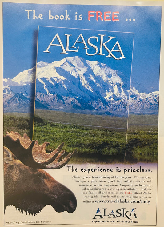 2003 Alaska Vacation Magazine Ad