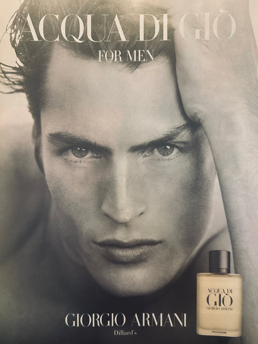 2000 Giorgio Armani Fragrance Dillard Magazine Ad