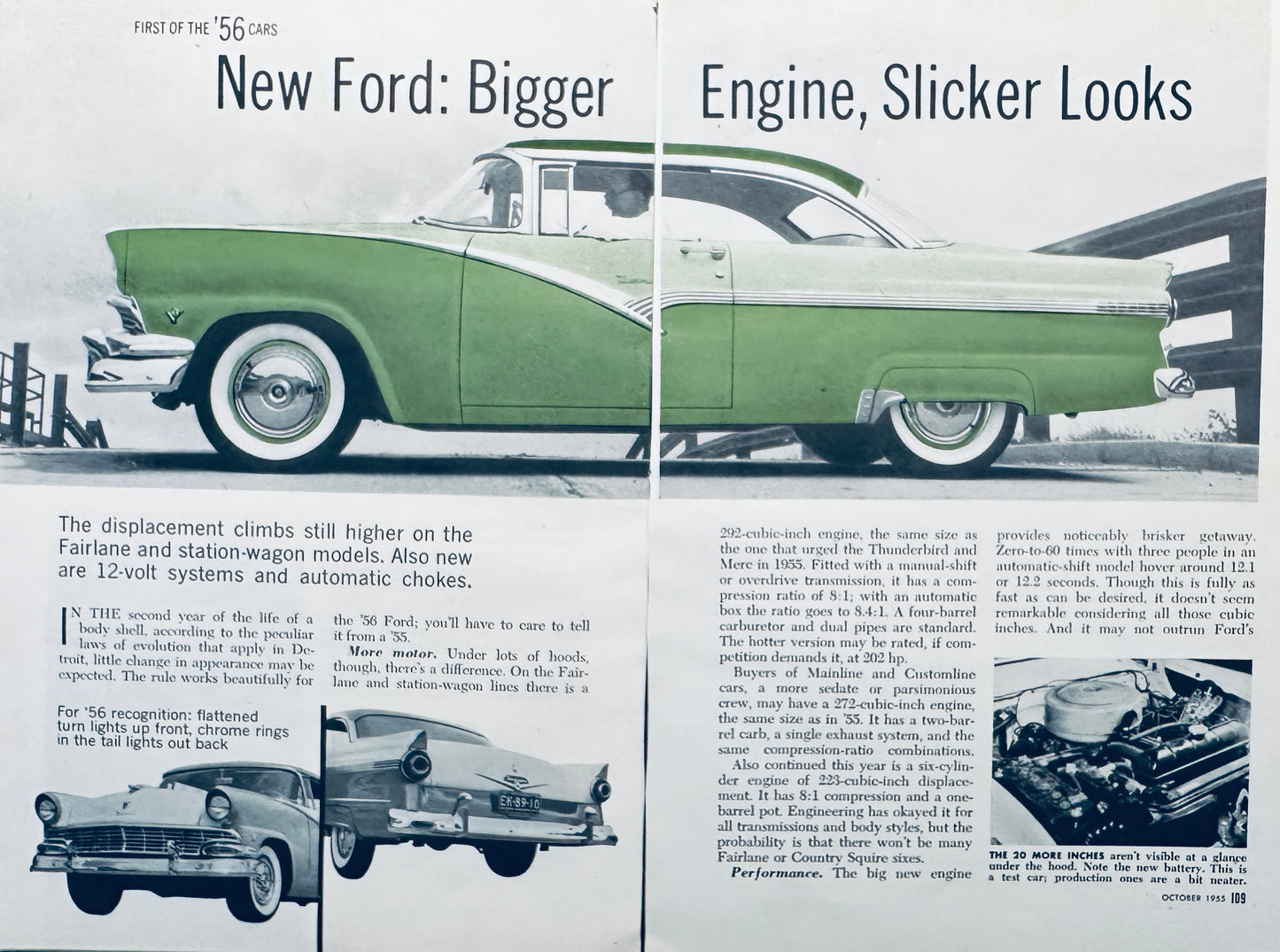 1956 Cars - Sneak Peek - Multi-page Magazine Article