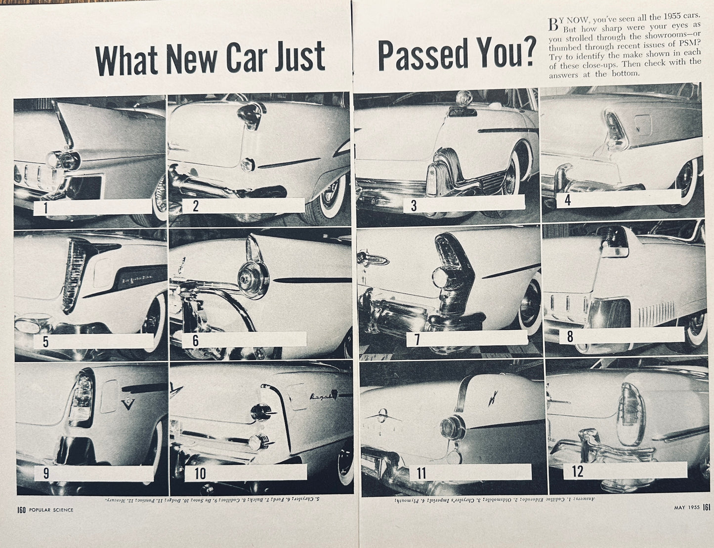 1955 Tail light Quiz - New cars from 1955 Match Picture to Make - Too Fun!