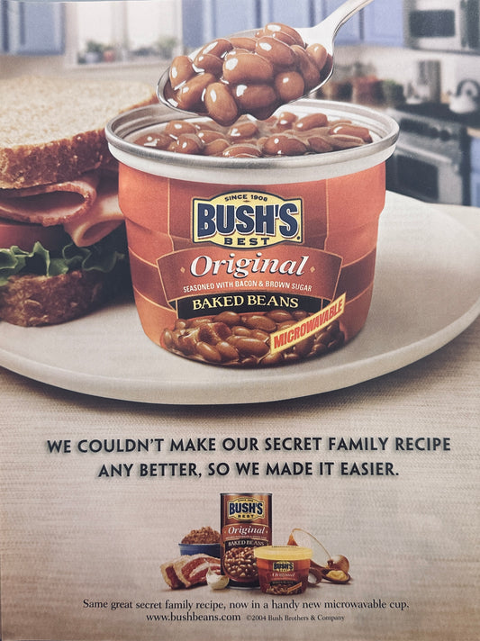 2004 Bush’s Original Baked Beans Magazine Ad