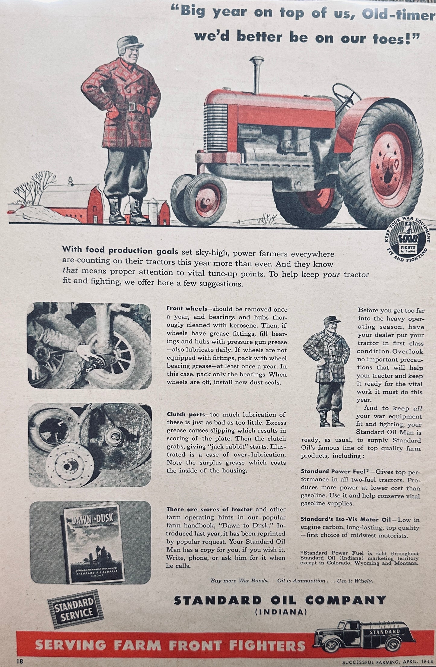 1944 Chevrolet Brand & Standard Oil  Magazine Ads