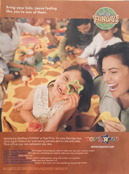 2004 Toys R Us Magazine Ad - A Legacy too soon gone