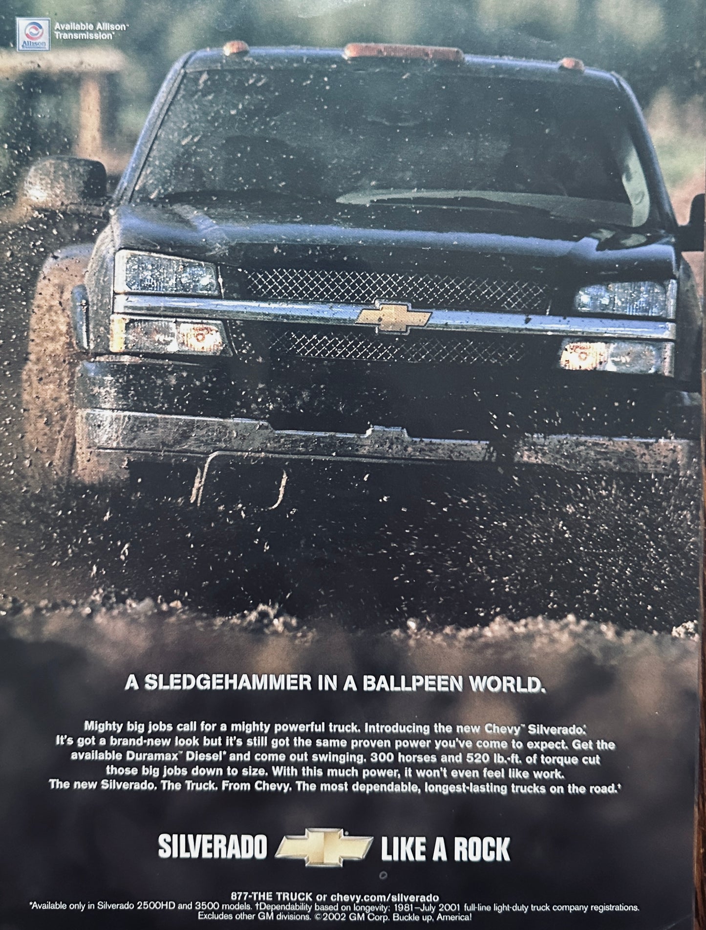 2002 Chevrolet Silverado - A Sledgehammer in a Ballpeen World - Magazine Ad