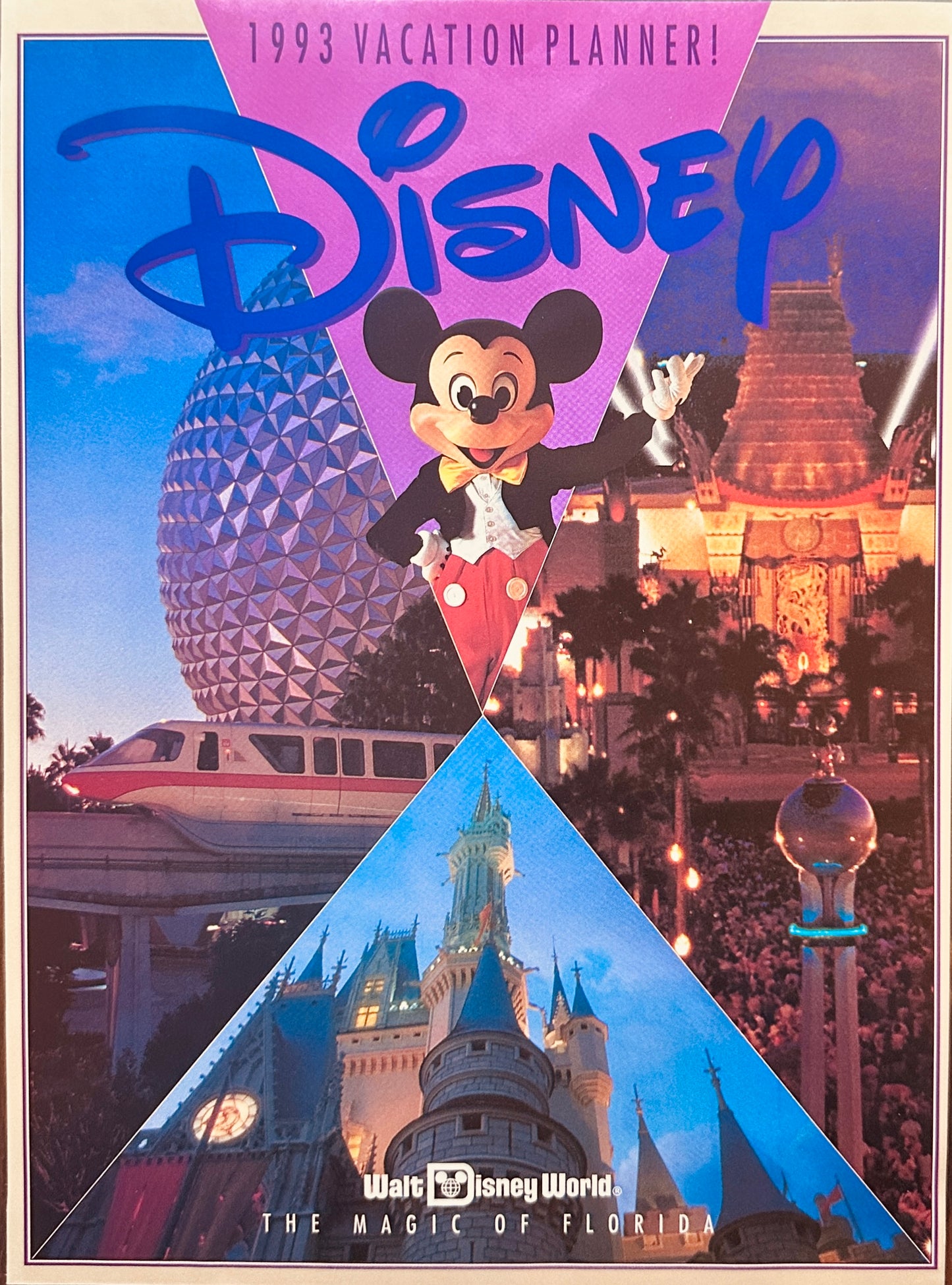 1993 Disney Planner - Dual Sided Magazine Ad - Disney World