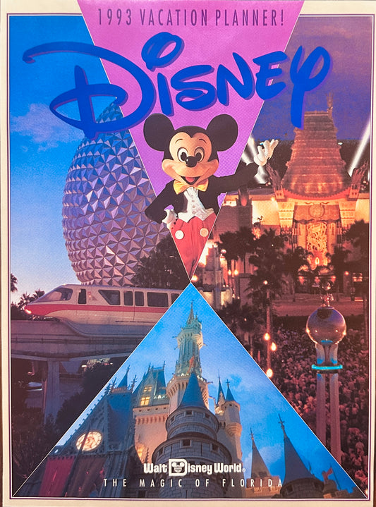 1993 Disney Planner - Dual Sided Magazine Ad - Disney World