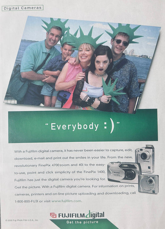 2000 Fuji Film Digital Camera Magazine Add