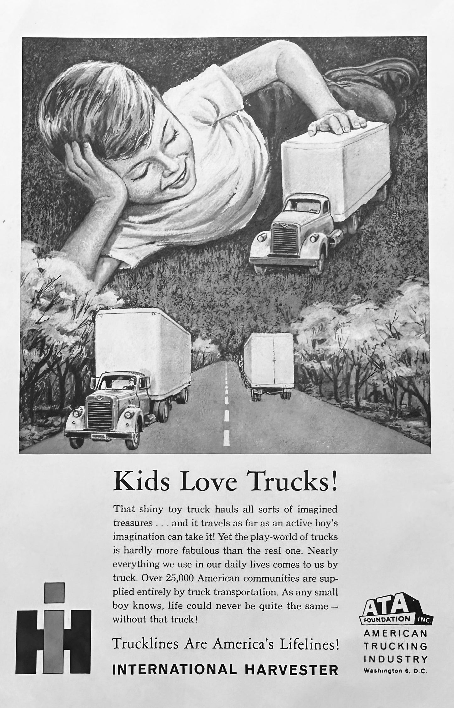 1953 International Trucks - Commercial Trucking - Magazine Ad