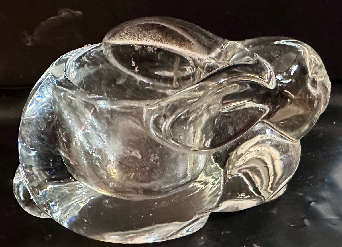 Unmarked Clear Votive Candle Holder - Bunny Rabbit