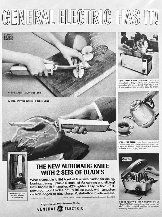 1966 General Electric Small Kitchen Appliances For Every Need - Magazine Ad