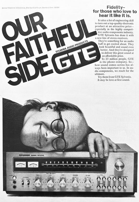 1976 GTE Sylvania Audio Products - Our Faithful Side - Radio Receivers - Ad