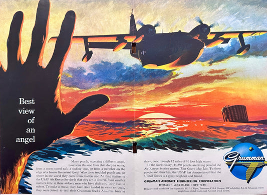 1956 Grumman SA-16 Albatross - USAF Air Rescue Service Centerfold Ad