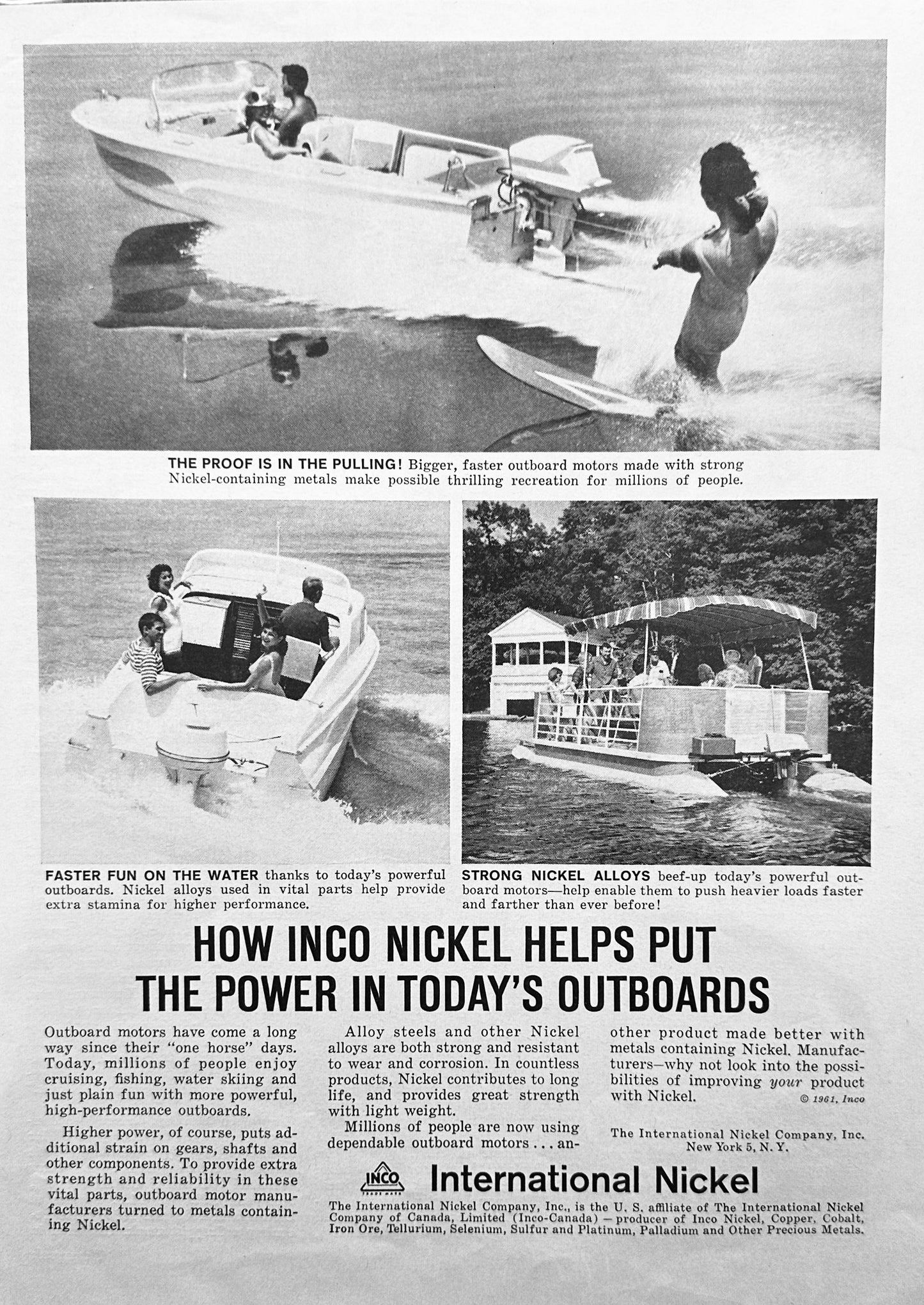 1961 INCO International Nickel Company - Promotional Ad