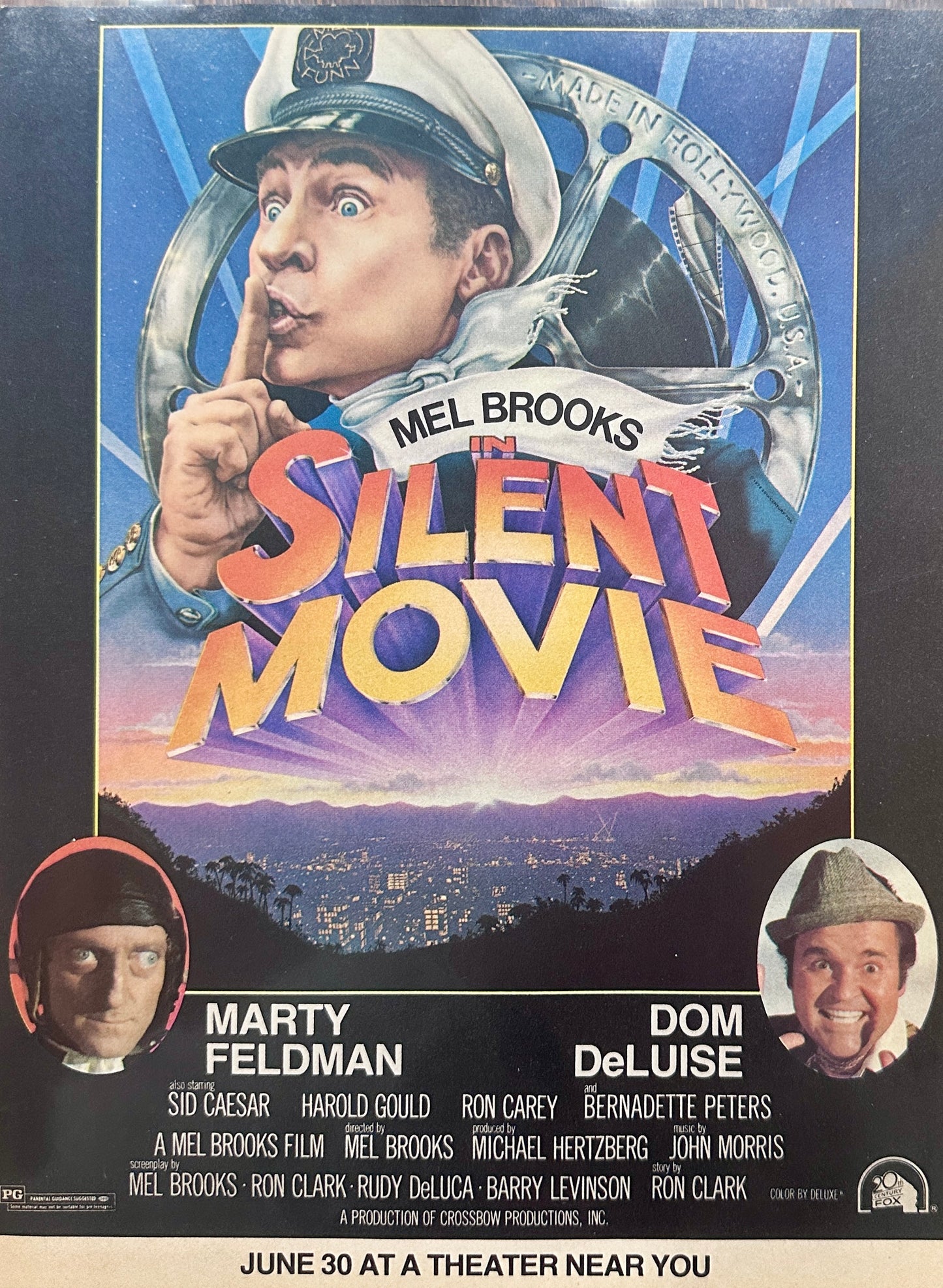 1976 Mel Brooks Silent Movie Magazine Ad