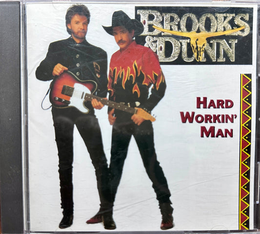 1993 Arista Records Brooks & Dunn Hard Working Man CD