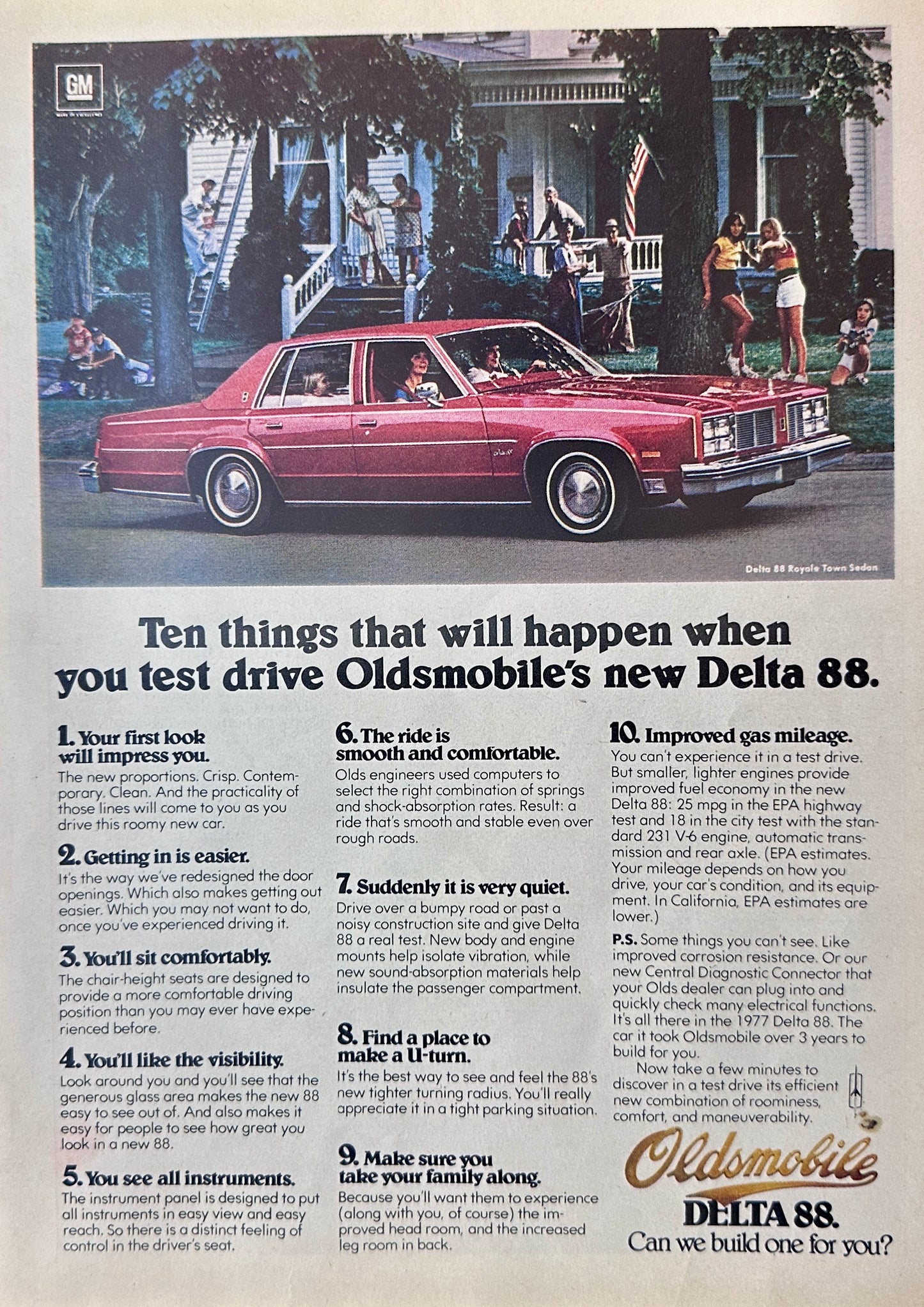 1976 Oldsmobile Delta 88 4-Door Sedan Magazine Ad - Ten Things Will Happen