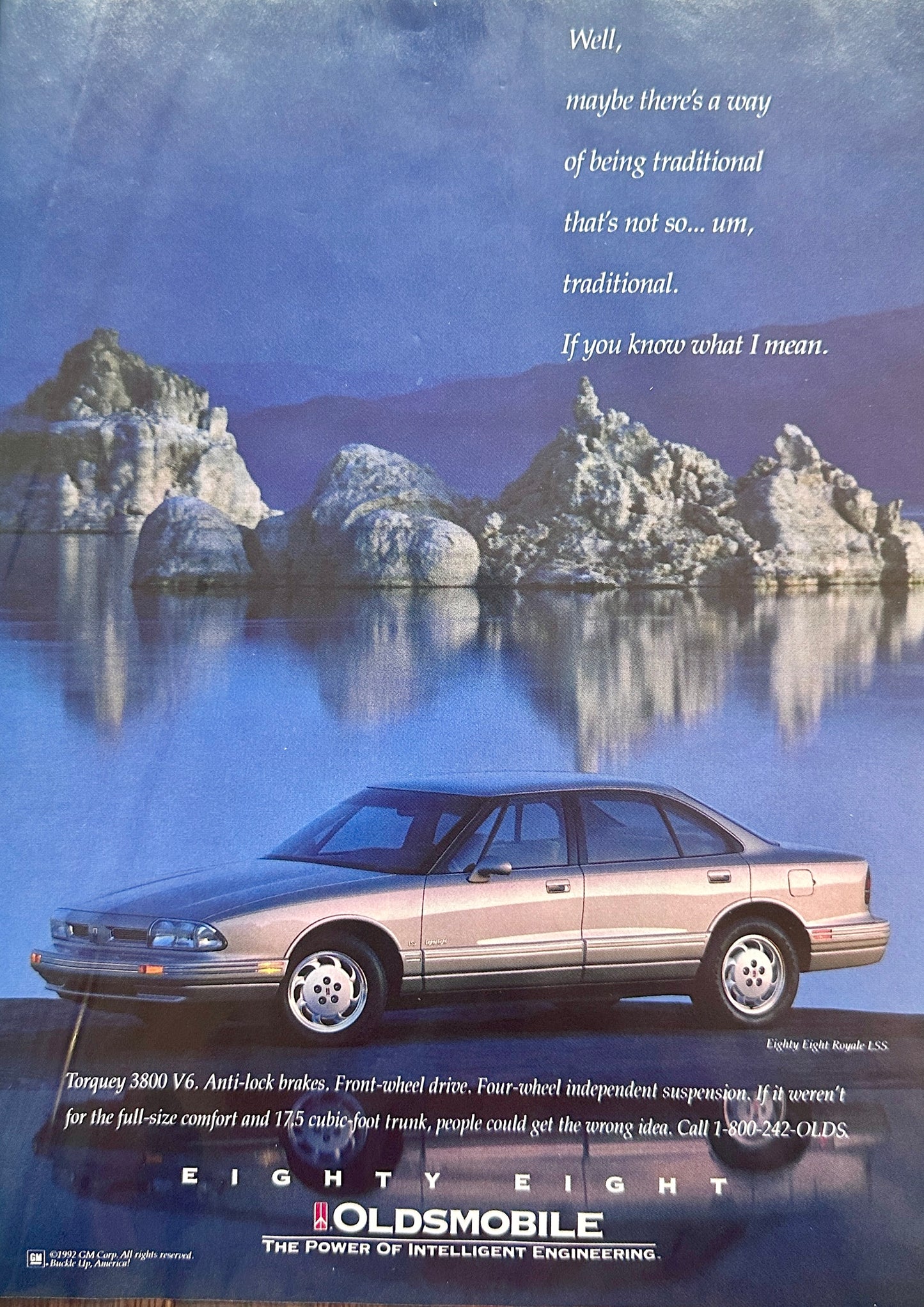 1992 Oldsmobile 88 Royale LSS 4-Door Sedan Magazine Ad