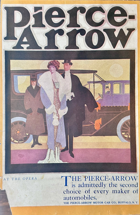 1911 Pierce Arrow Cover Ad from Scribners Magazine