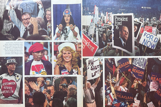 1976 Reagan - Ford Supporters - Republican Convention - Pictorial Feature