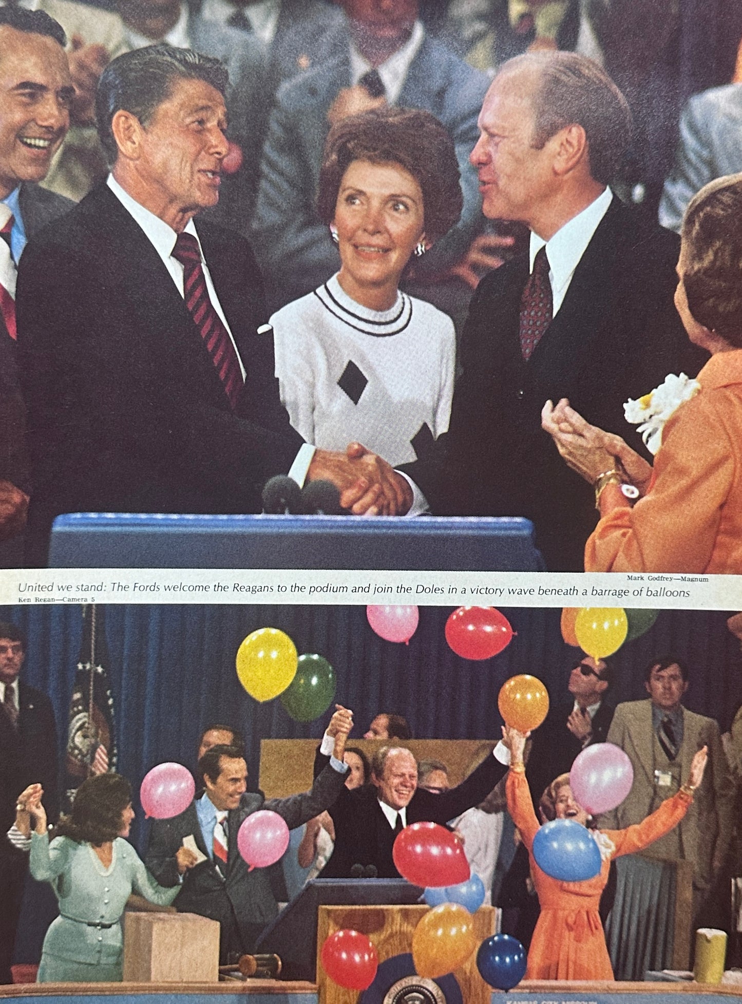 1976 Reagan - Ford Supporters - Republican Convention - Pictorial Feature