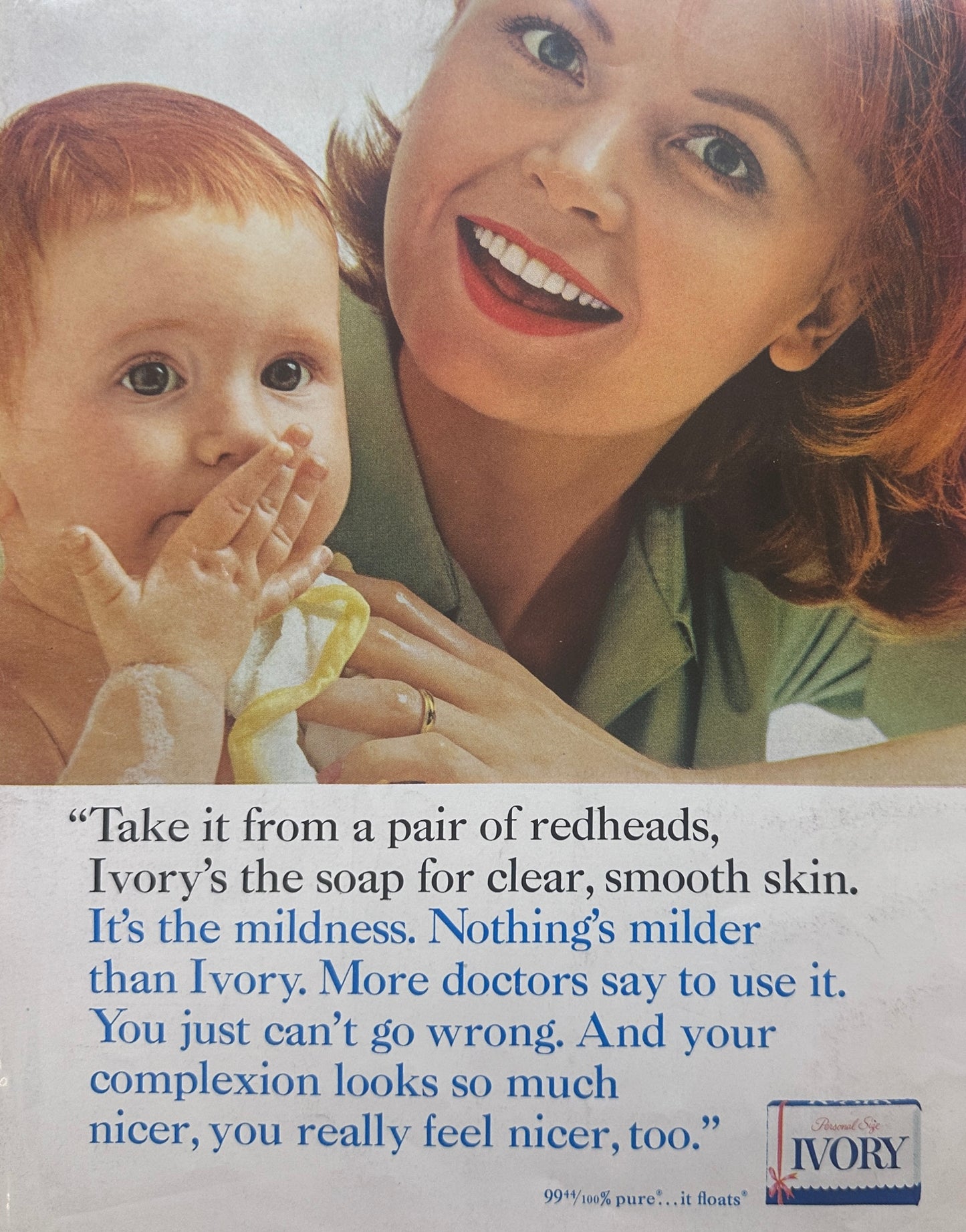 1964 Angel Face Makeup by Ponds & Ivory Soap  Magazine Ads