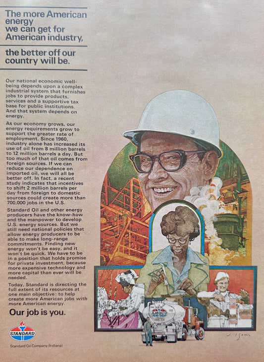 1975 Standard Oil - American Energy for American Industry & Eastern Airlines Ad