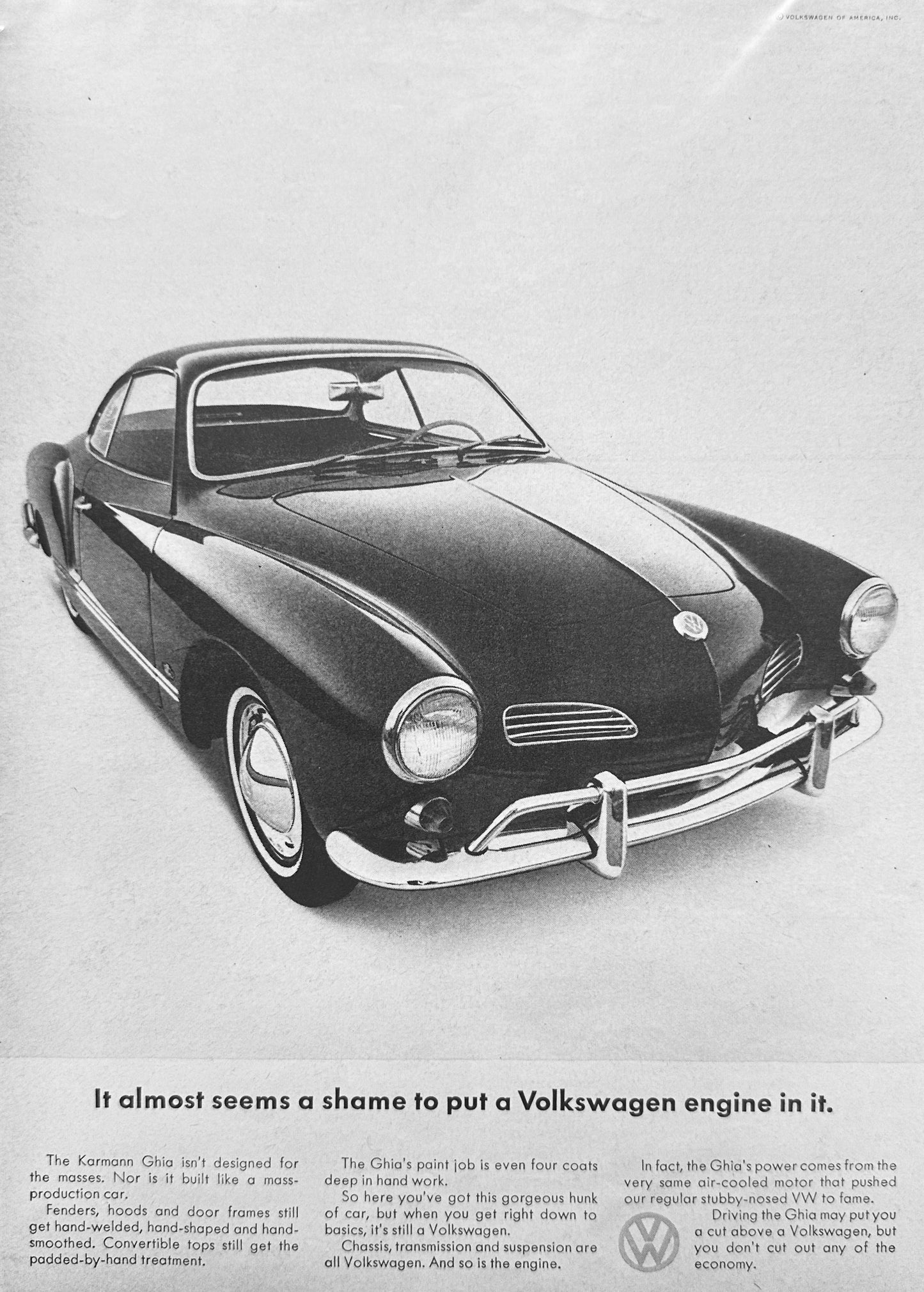 1965 Volkswagen Karmann Ghia Magazine ad