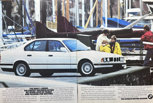 1989 5-Series BMW 2-page Luxury Sedan - St. Francis Yacht Club