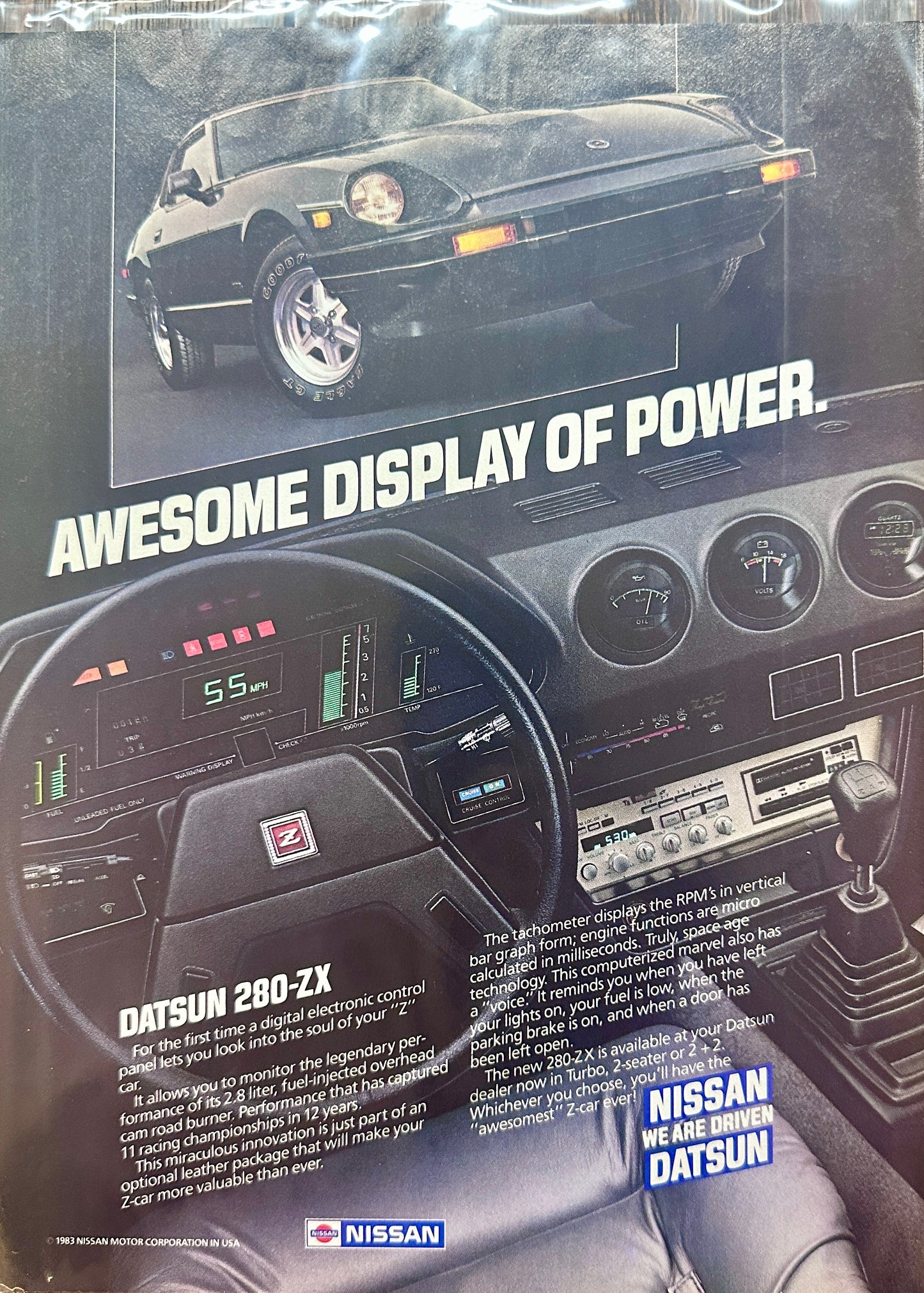 1983 Dodge Charger - 3 Body Styles + Datsun 280-ZX Magazine Ads