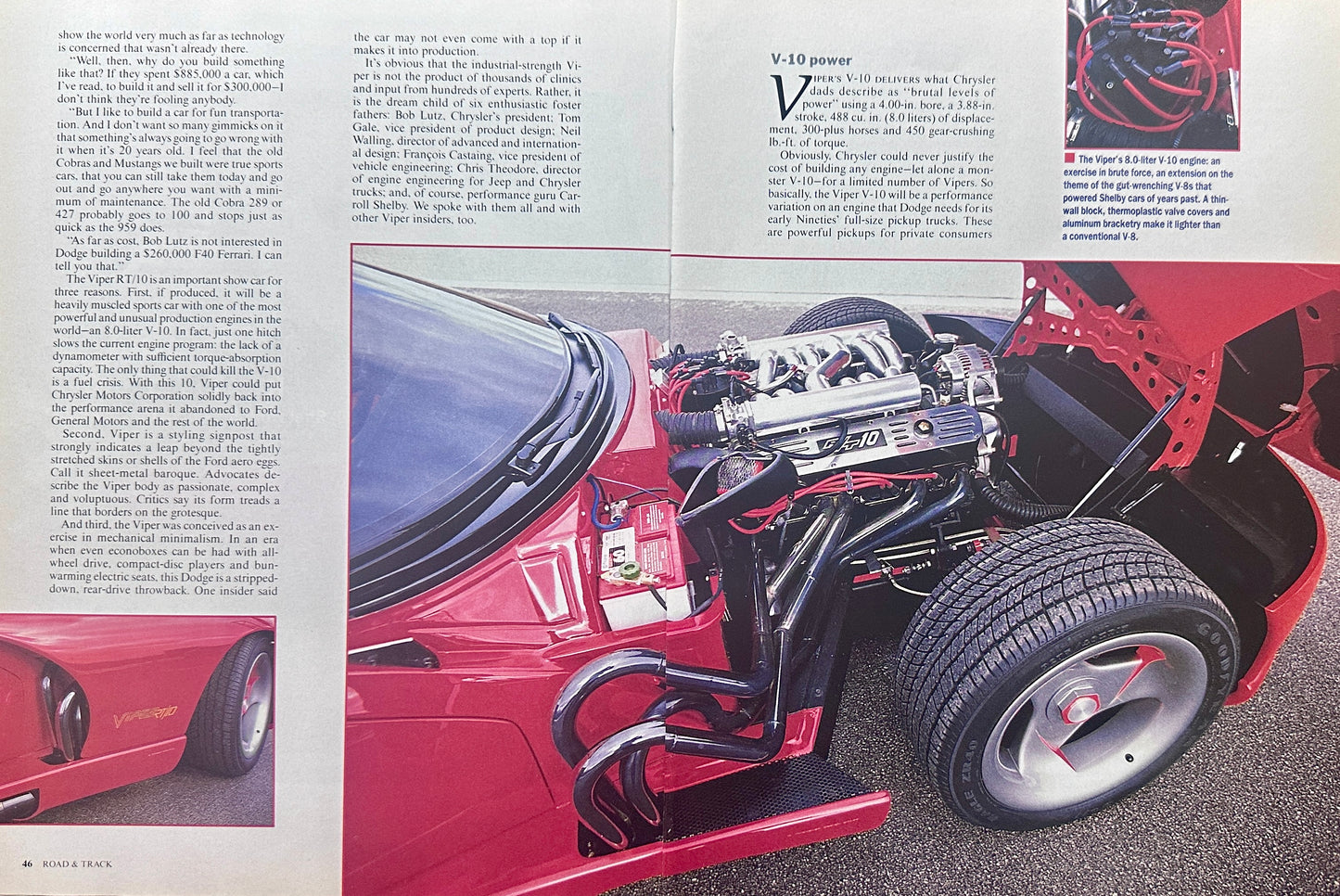 1989 Multipage Dodge Viper Feature Article - Missing final page