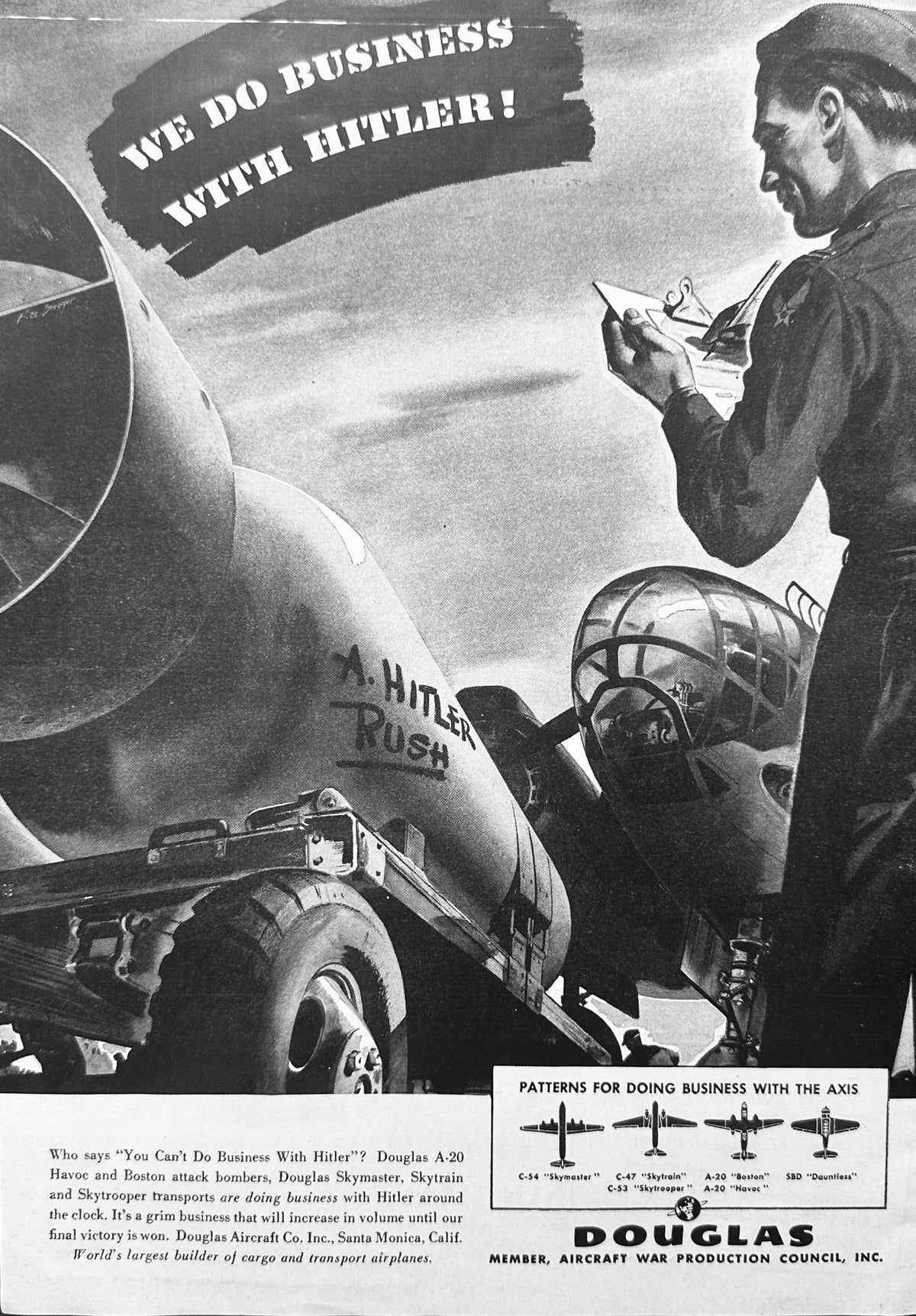 Synthane Washers 1943 Douglas Military Aircraft & Synthane Technical Plastics Aviation ...