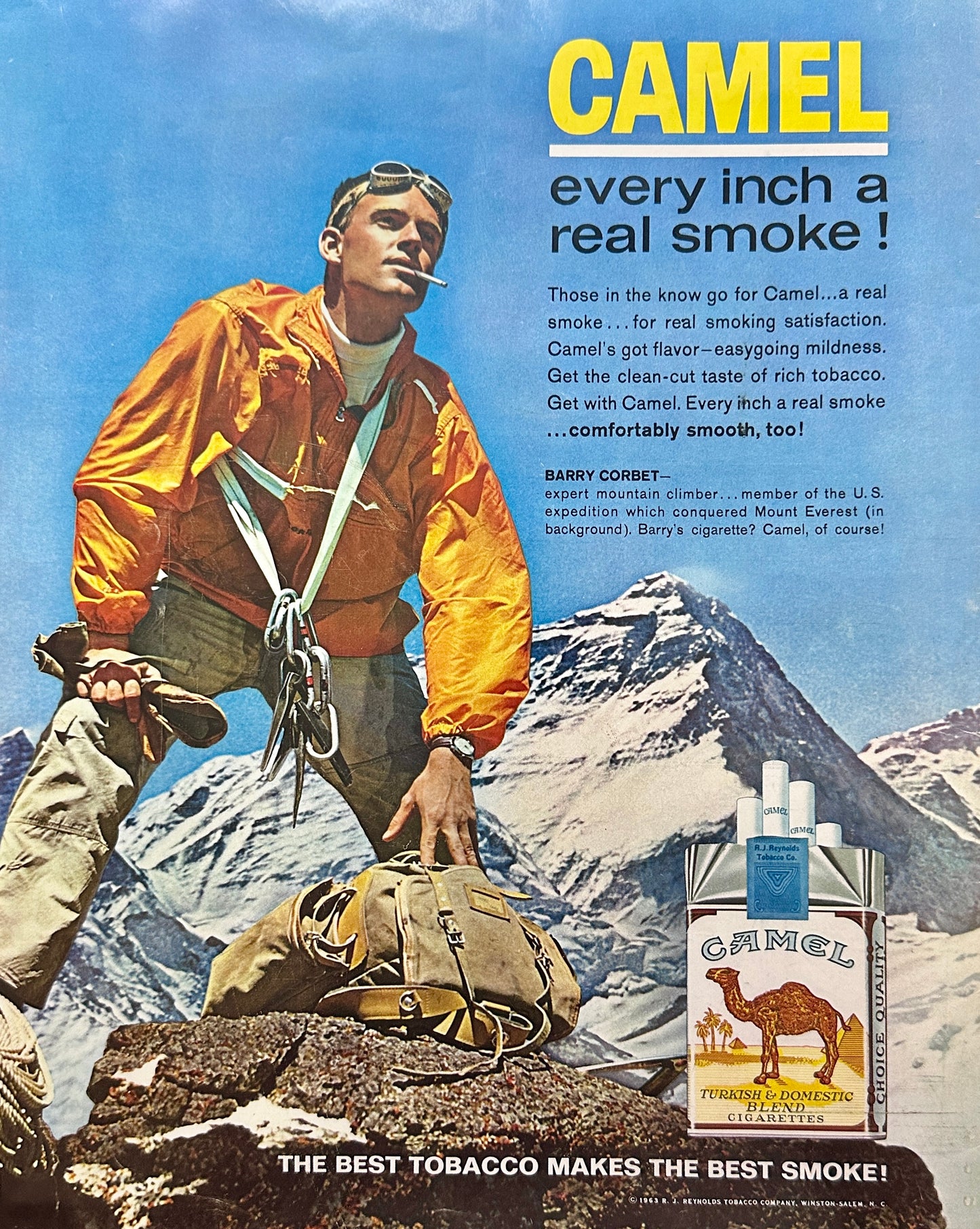 1963 Camel Cigarettes & Canadian Club Whisky Vintage Ads