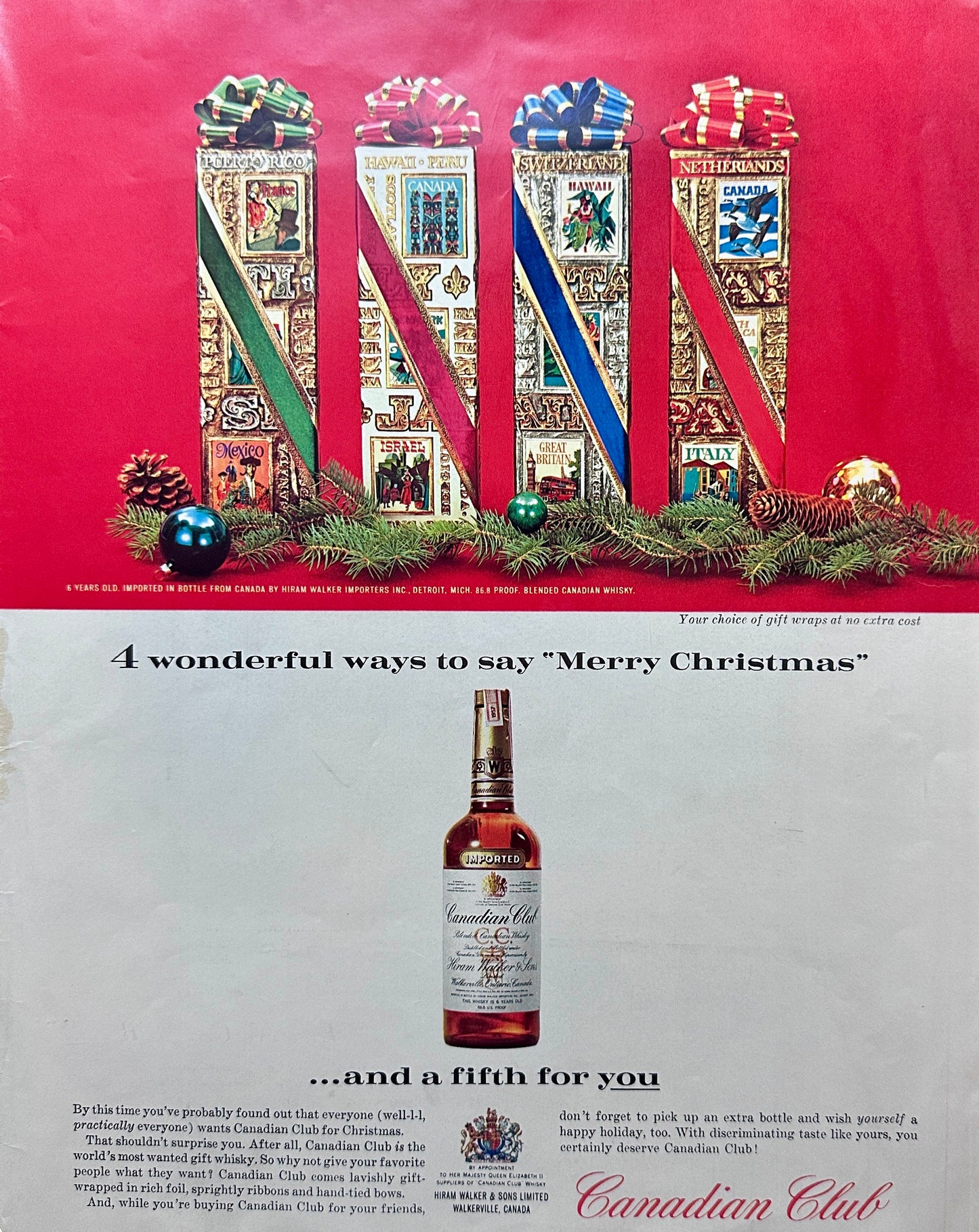 1963 Camel Cigarettes & Canadian Club Whisky Vintage Ads