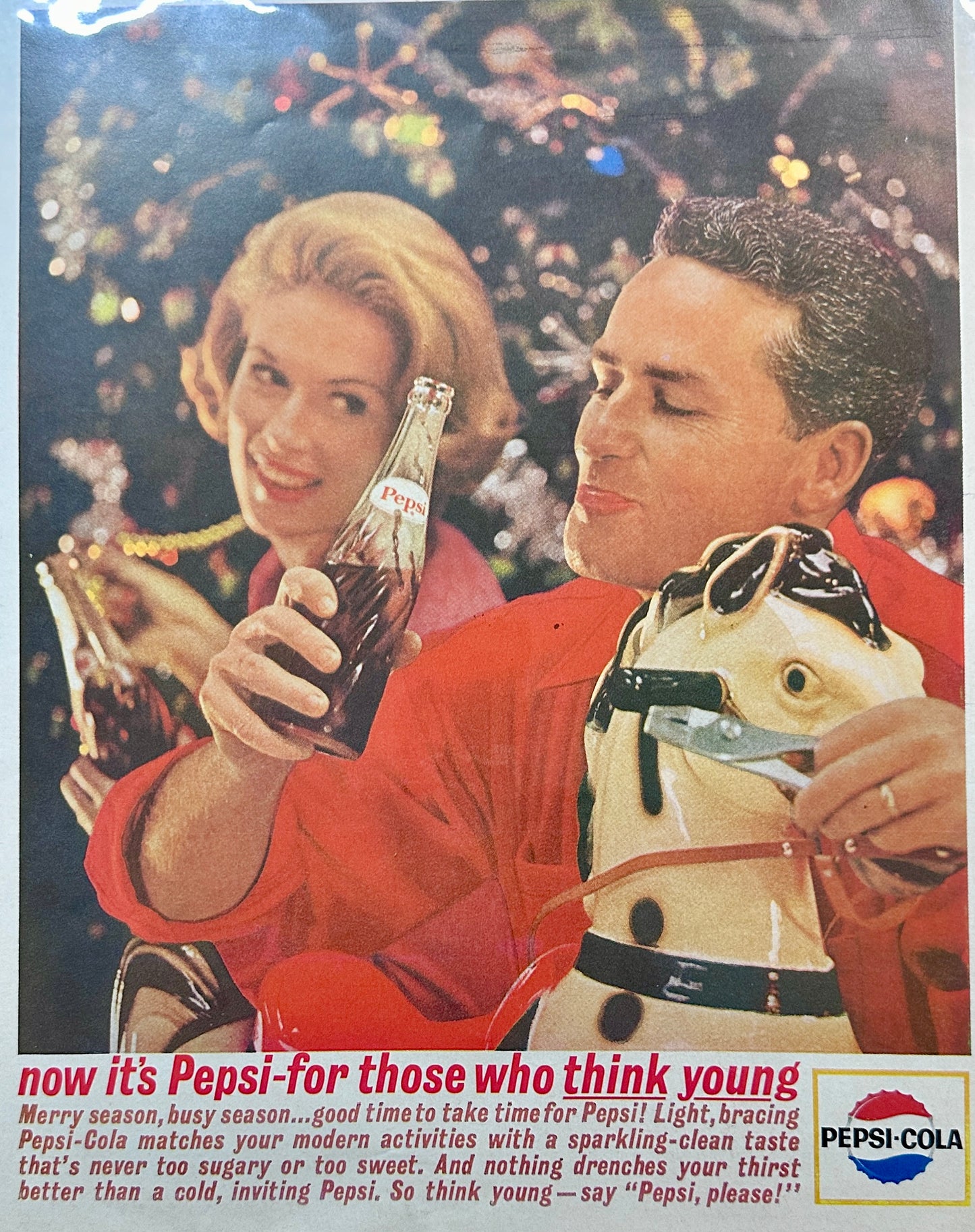 1963 Pepsi-Cola For Those Who Think Young - Vintage Ad