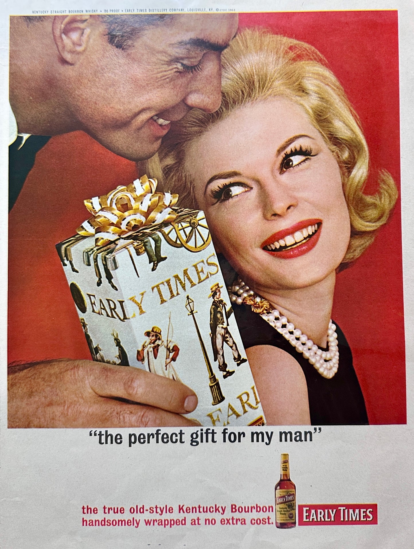 1963 Early Times Kentucky Bourbon - The Perfect Man Gift!