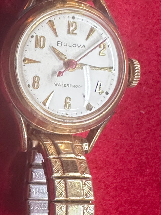 1960's Vintage Ladies' Bulova Swiss Waterproof - Self Winding Watch