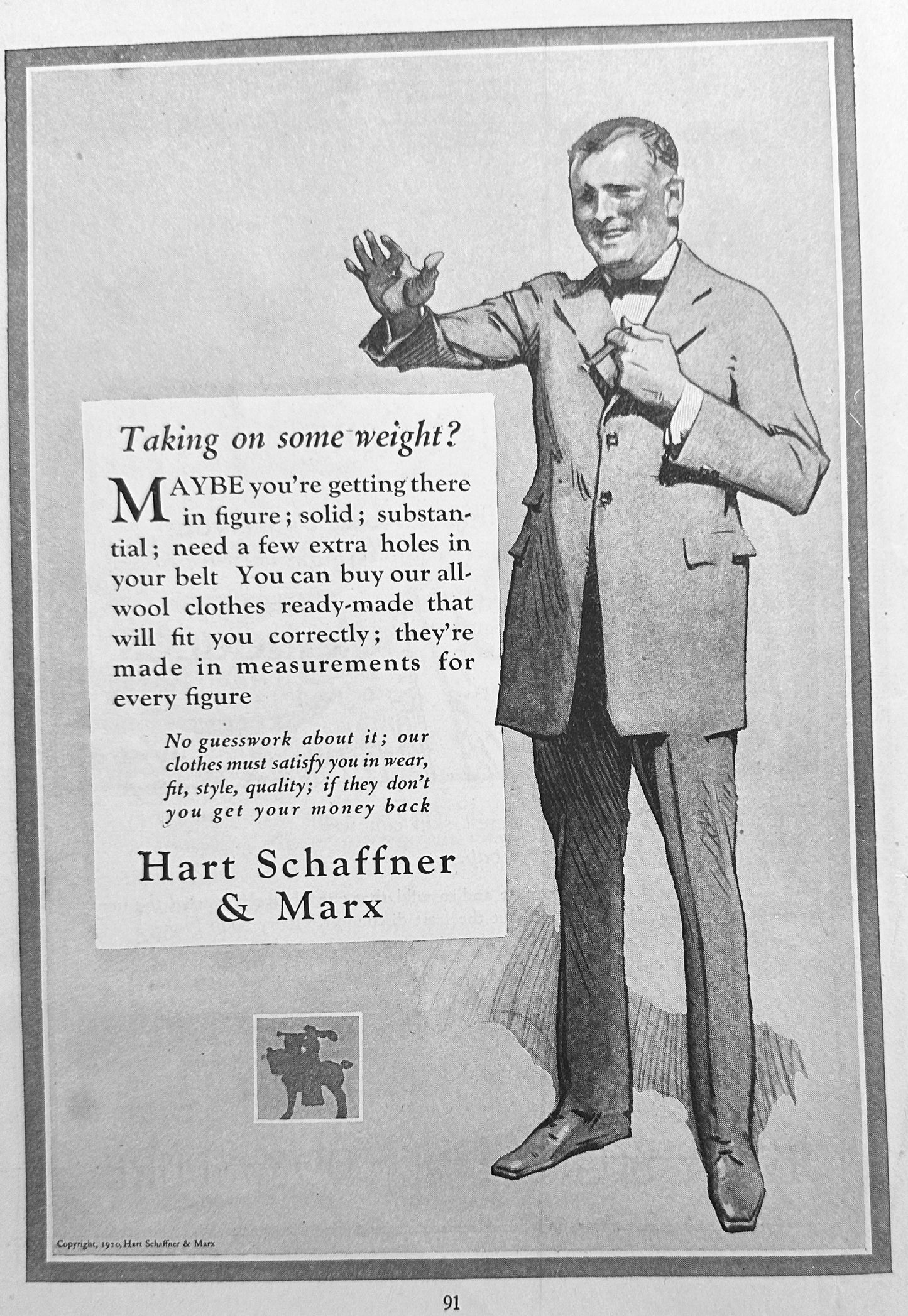 1920 Ivory Soap & Hart Schaffner & Marx Men's Clothing Ads #N1242