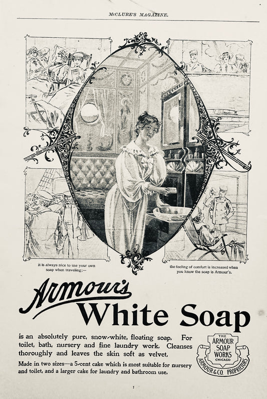 1897 Armour's White Soap - Ivory Competitor Vintage Ad #N1275