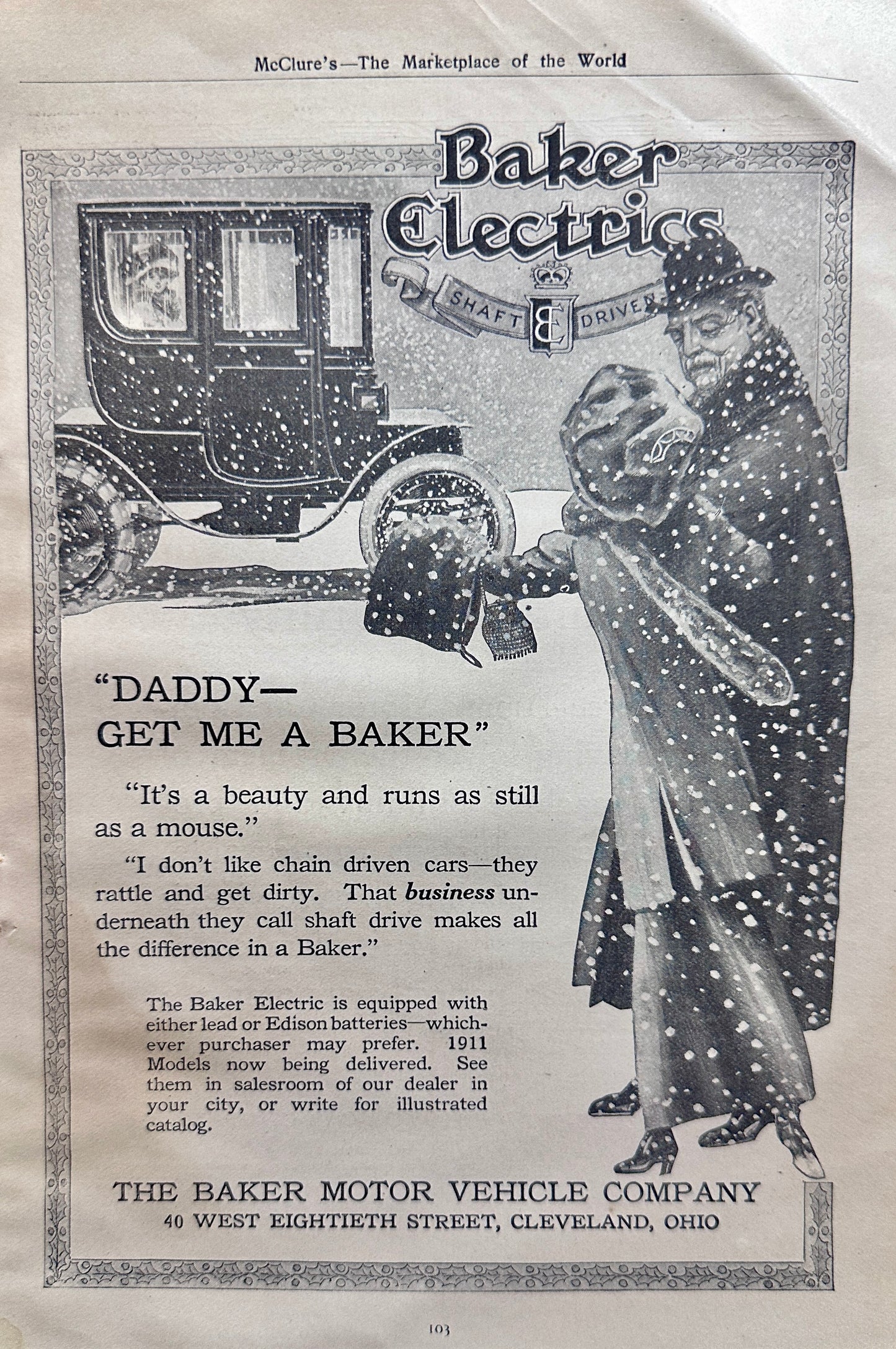 1910 Baker Electric & Pierce-Arrow Automobile Ads #N1359
