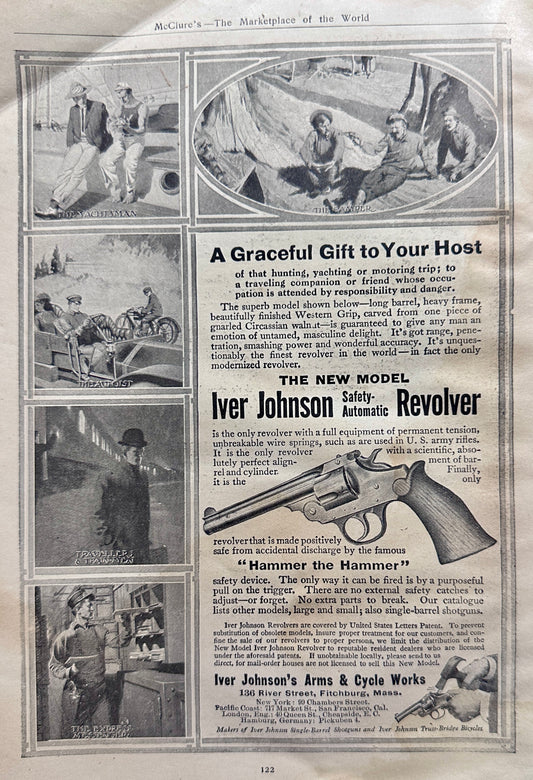 1910 Iver Johnson Safety Automatic Revolver - A Graceful Gift Ad #N1364
