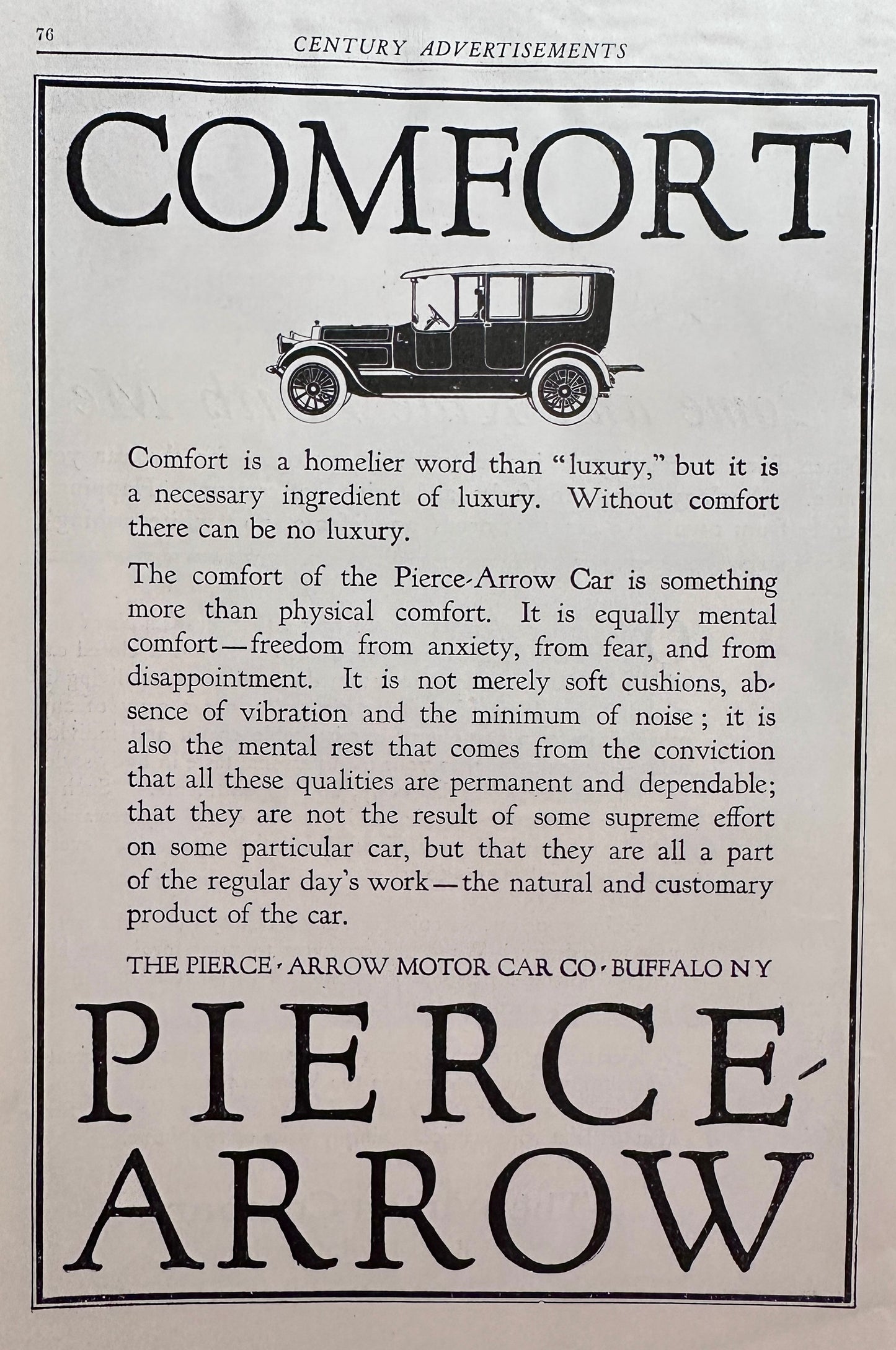1916 Dual Automobile Ads from Pierce Arrow and Winton Co Ad #N1431