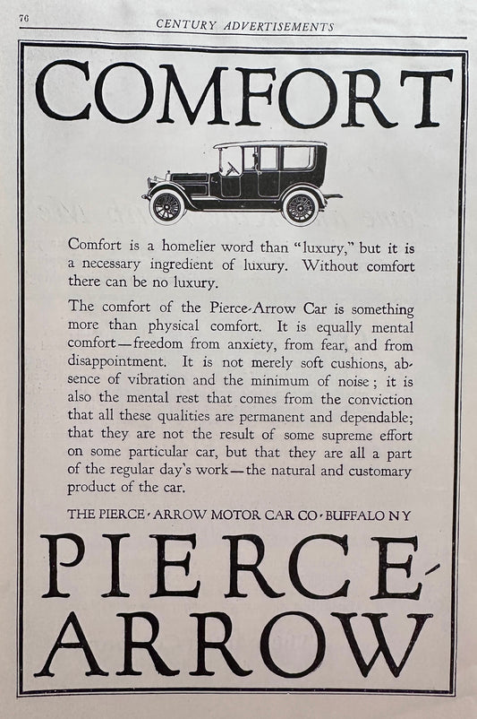 1916 Dual Automobile Ads from Pierce Arrow and Winton Co Ad #N1431