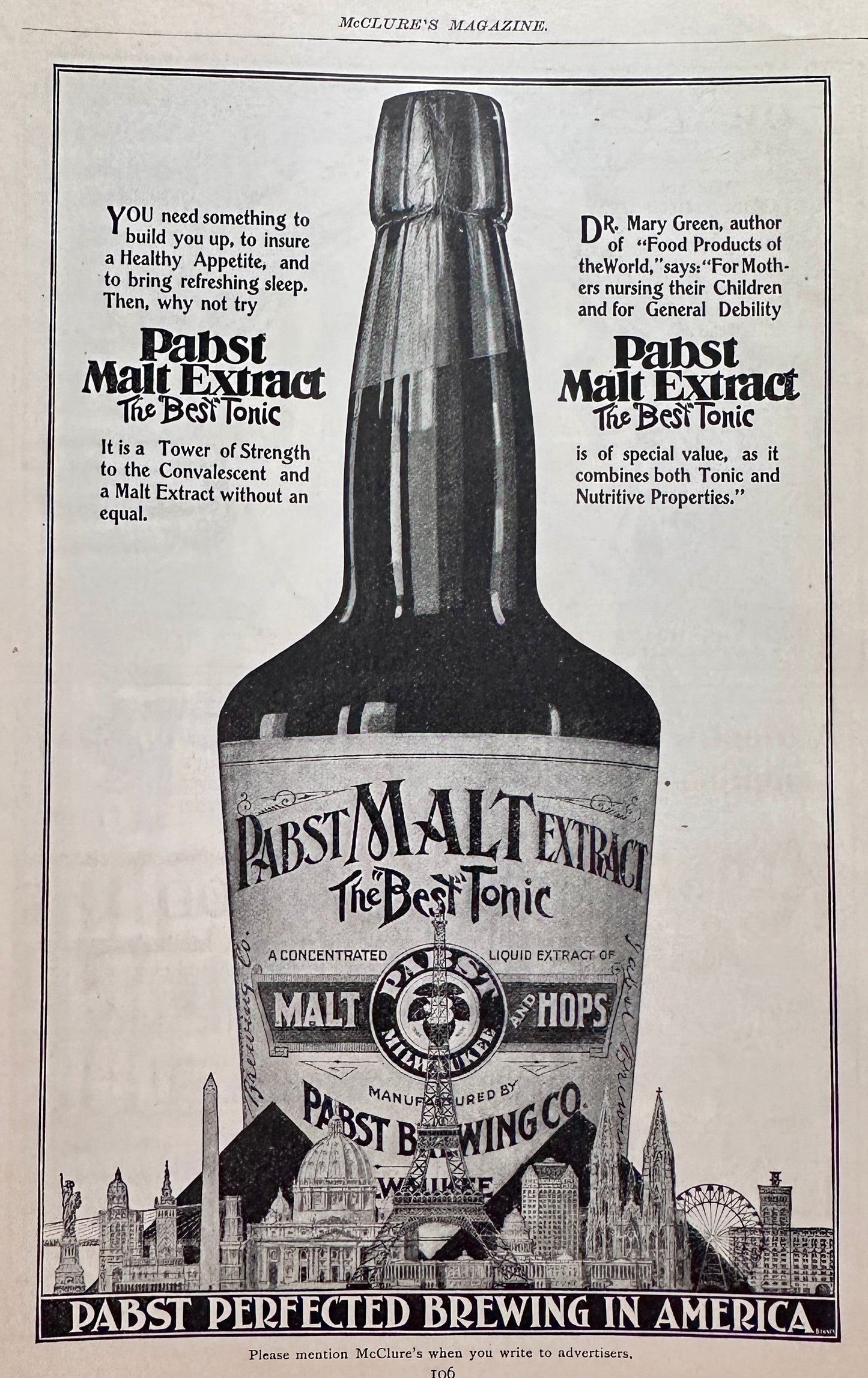 1989 Pabst Malt Extract - The Best Tonic - For Nursing Mothers Ad #N1438
