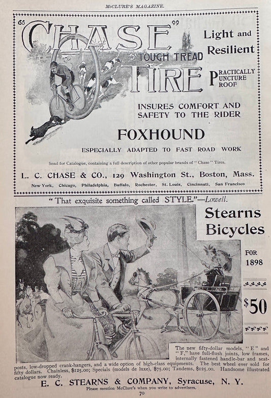 1898 Sterns Bicycles Syracuse, NY Ad #N1445
