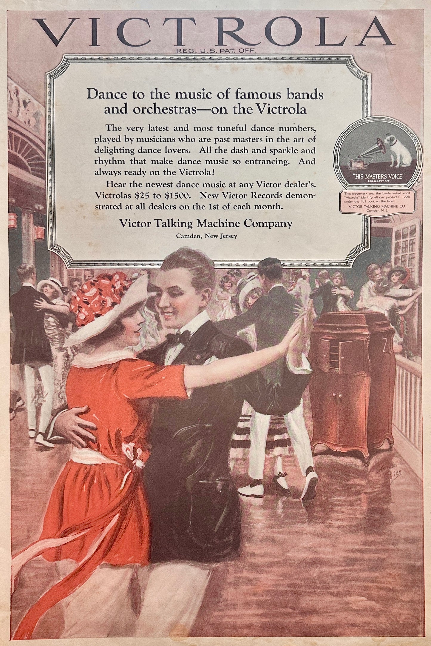 1919 Victrola - Dance Numbers - Victor Talking Machine Ad #191