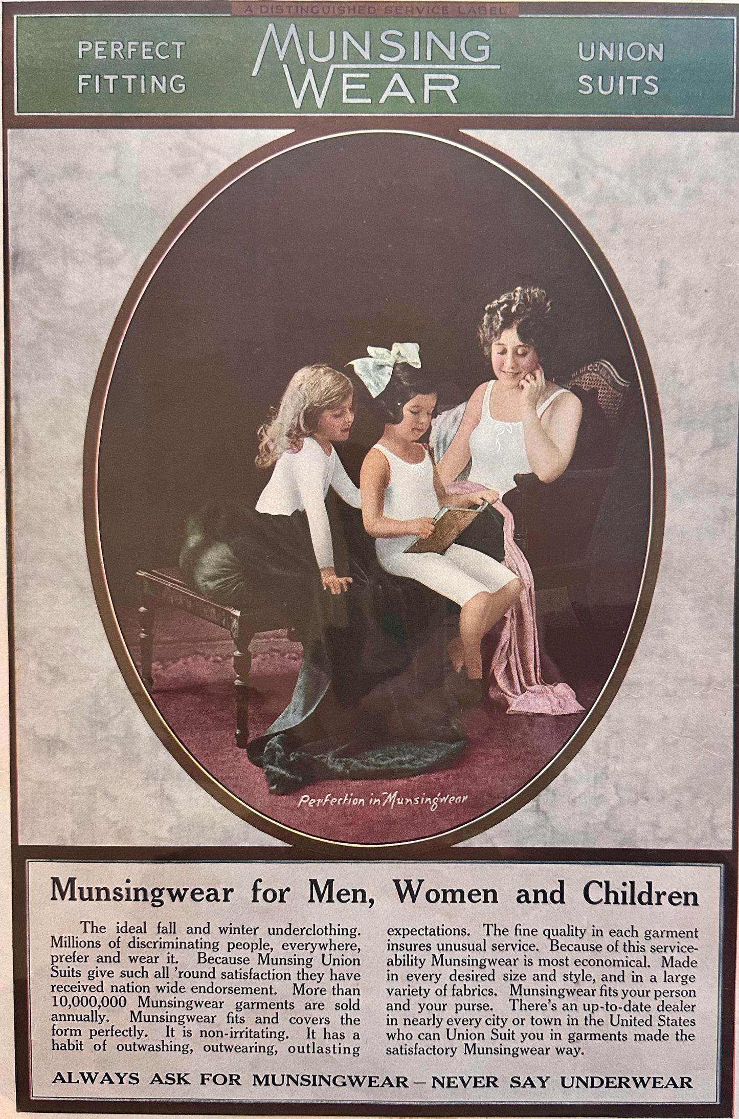 Antique Fashion Pages from 1919 Magazine Lot of (5) Set #87-1-2-3-4-5
