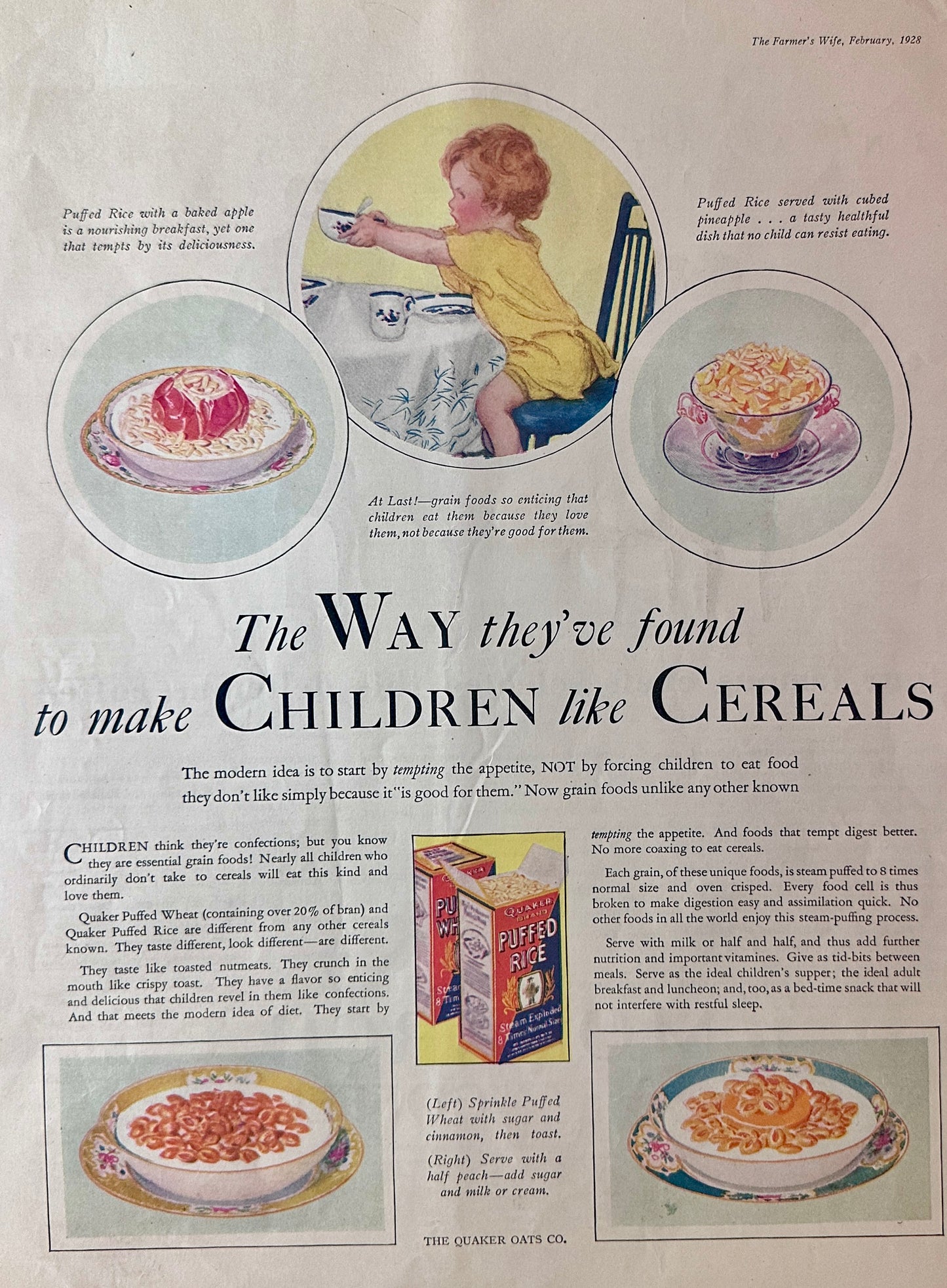 1920's Early Cereal Advertisement Lot # 1744