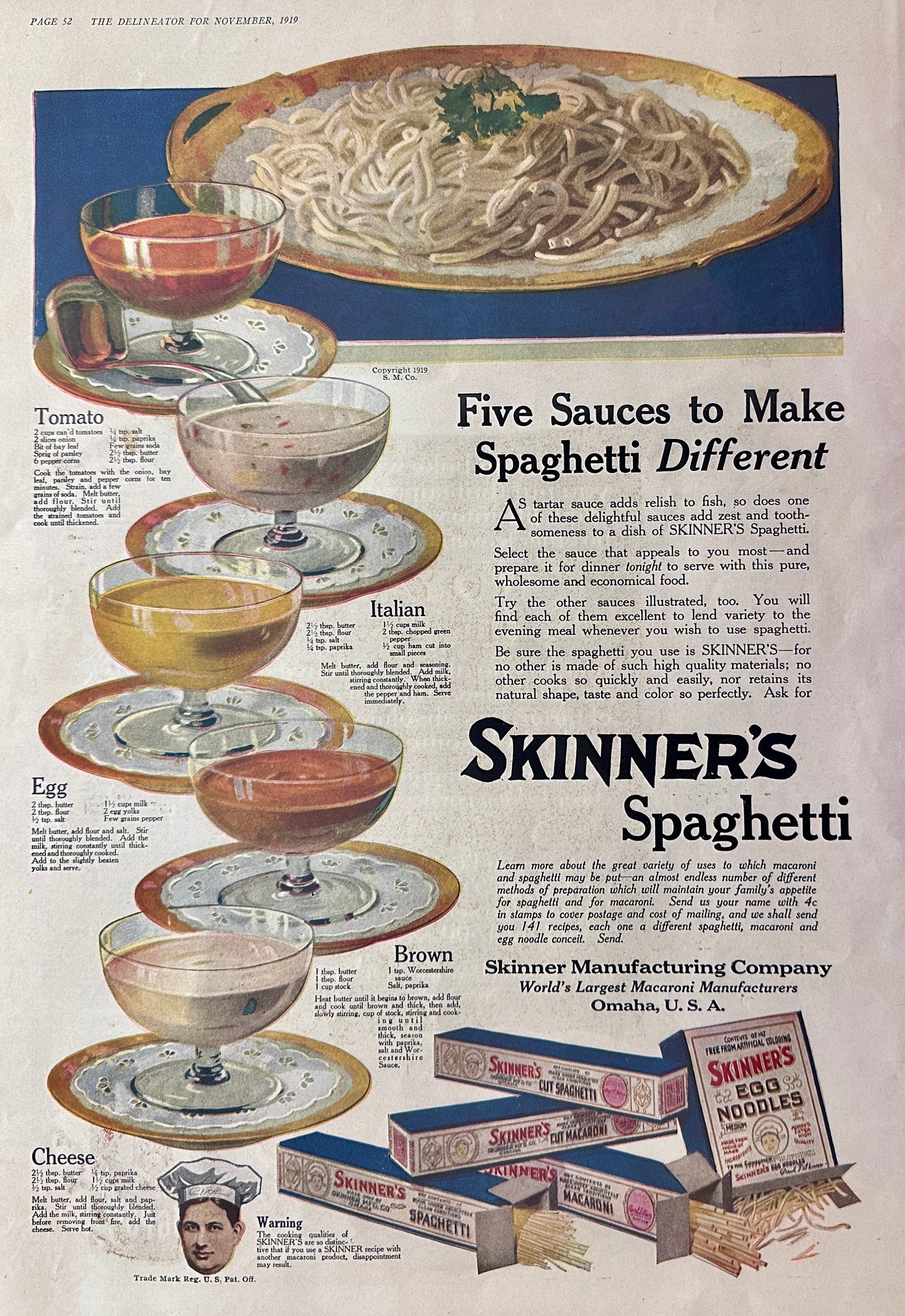 1919-ish Lot of 11 Pantry Ads on 7 Pages Set #1745